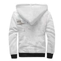 Niue White Sunday Tapu Fanau Sherpa Hoodie Fiti Pua Mix Hiapo Tapa LT7 - Polynesian Pride