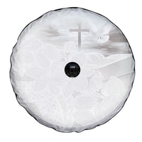 Niue White Sunday Tapu Fanau Spare Tire Cover Fiti Pua Mix Hiapo Tapa LT7 - Polynesian Pride