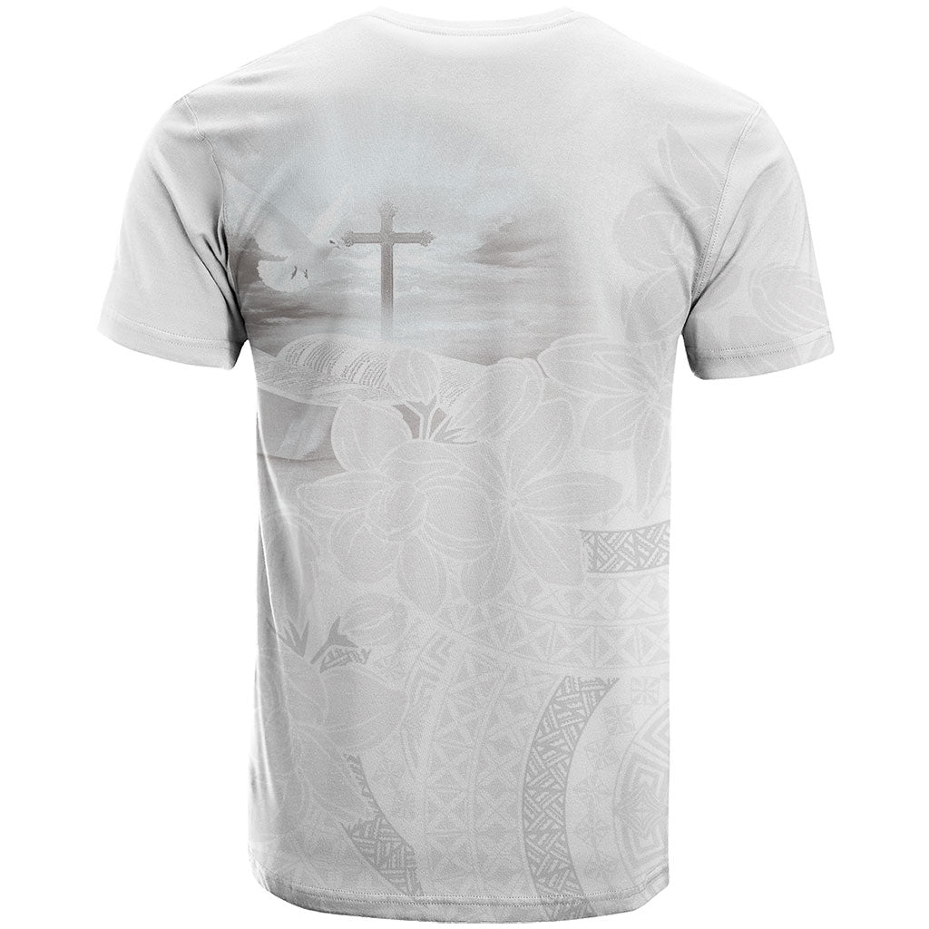 Niue White Sunday Tapu Fanau T Shirt Fiti Pua Mix Hiapo Tapa LT7 - Polynesian Pride