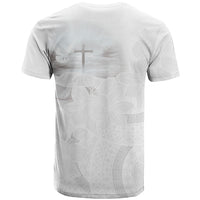 Niue White Sunday Tapu Fanau T Shirt Fiti Pua Mix Hiapo Tapa LT7 - Polynesian Pride