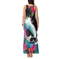 Hawaii Surfing Tank Maxi Dress Triple Crown Rides The Waves LT7 - Polynesian Pride