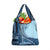 Samoa Siapo Mamanu Grocery Bag Plumeria Navy Blue Motifs