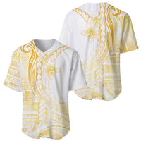 Samoa Siapo Mamanu Baseball Jersey Plumeria Fancy Gold Motifs LT7 - Polynesian Pride
