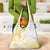 Samoa Siapo Mamanu Grocery Bag Plumeria Fancy Gold Motifs