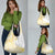 Samoa Siapo Mamanu Grocery Bag Plumeria Fancy Gold Motifs