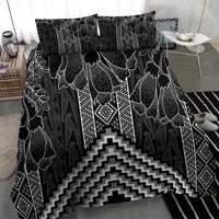 Aotearoa Taniko Pattern Bedding Set Poutama Mix Kowhai Flowers