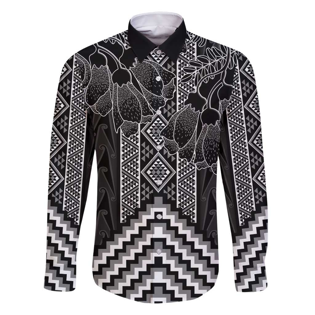 Aotearoa Taniko Pattern Family Matching Mermaid Dress and Hawaiian Shirt Poutama Mix Kowhai Flowers