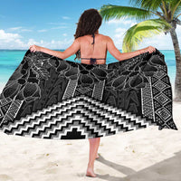 Aotearoa Taniko Pattern Sarong Poutama Mix Kowhai Flowers