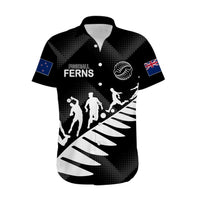 Personalised New Zealand Football Ferns Hawaiian Shirt Women's World Cup 2023 Sporty Vibes LT7 - Polynesian Pride