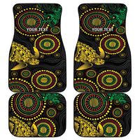 Vanuatu Personalized Aboriginal Arts Car Mats Turtle and Iguana Special - Polynesian Pride