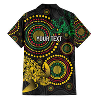 Vanuatu Personalized Aboriginal Arts Family Matching Long Sleeve Bodycon Dress and Hawaiian Shirt Turtle and Iguana Special LT7 - Polynesian Pride