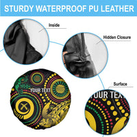 Vanuatu Personalized Aboriginal Arts Spare Tire Cover Turtle and Iguana Special - Polynesian Pride