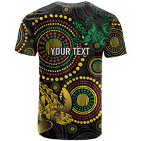 Vanuatu Personalized Aboriginal Arts T Shirt Turtle and Iguana Special - Polynesian Pride