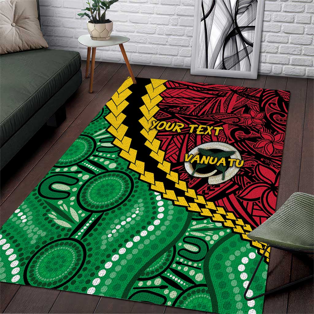 Vanuatu Personalized Tribal Area Rug Aboriginal Inspired Mix Style - Polynesian Pride