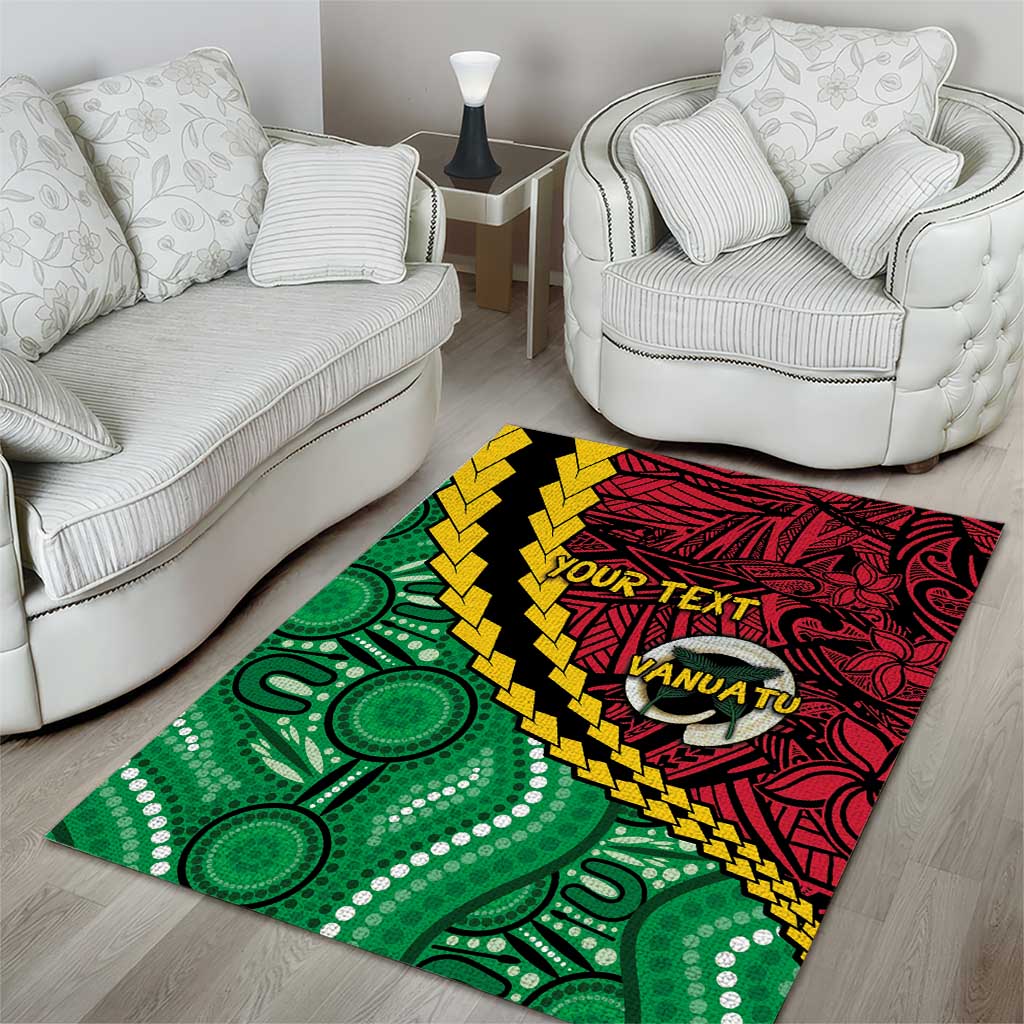 Vanuatu Personalized Tribal Area Rug Aboriginal Inspired Mix Style - Polynesian Pride