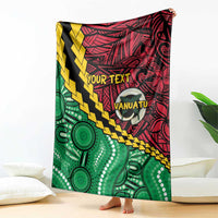 Vanuatu Personalized Tribal Blanket Aboriginal Inspired Mix Style - Polynesian Pride