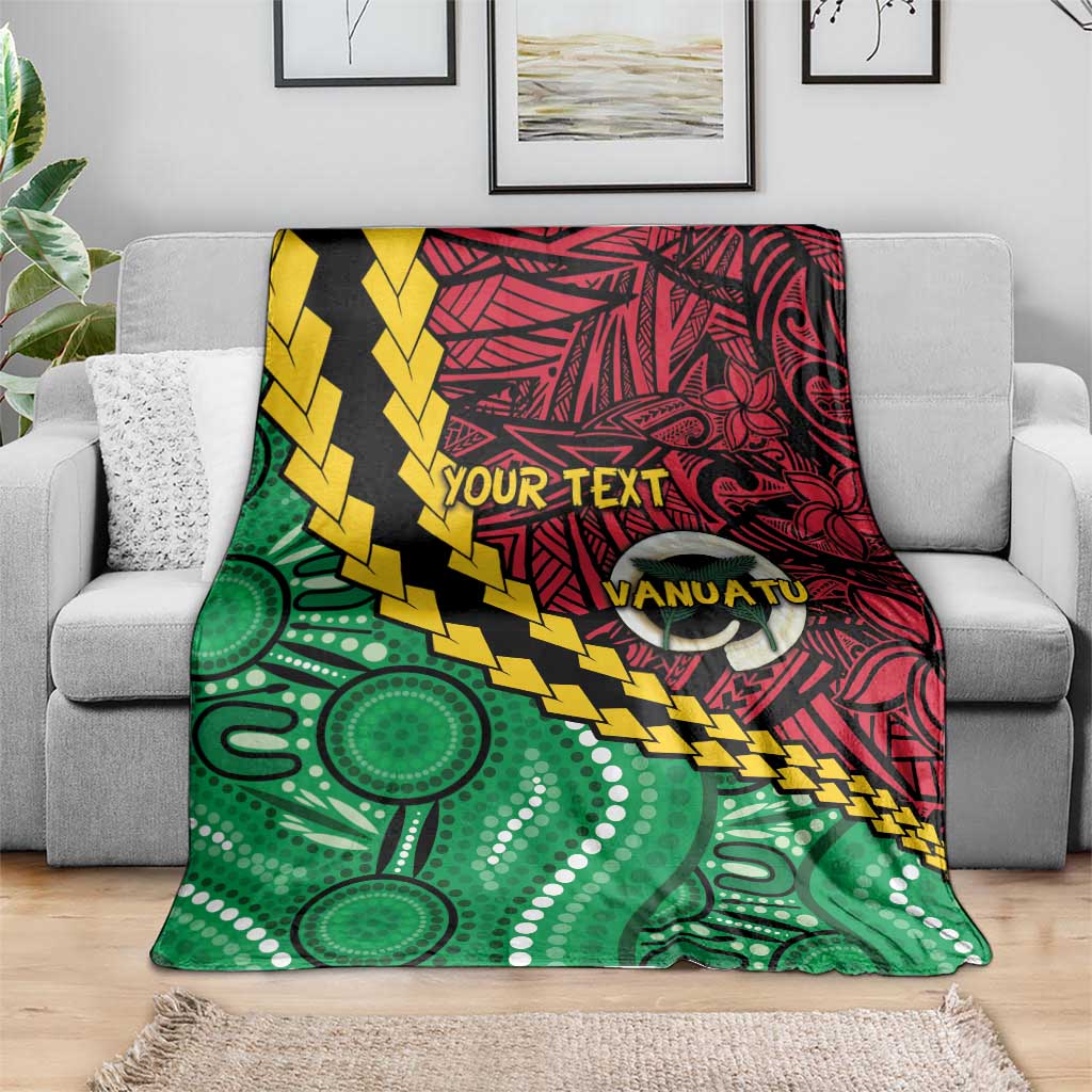 Vanuatu Personalized Tribal Blanket Aboriginal Inspired Mix Style - Polynesian Pride