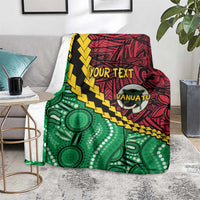 Vanuatu Personalized Tribal Blanket Aboriginal Inspired Mix Style - Polynesian Pride