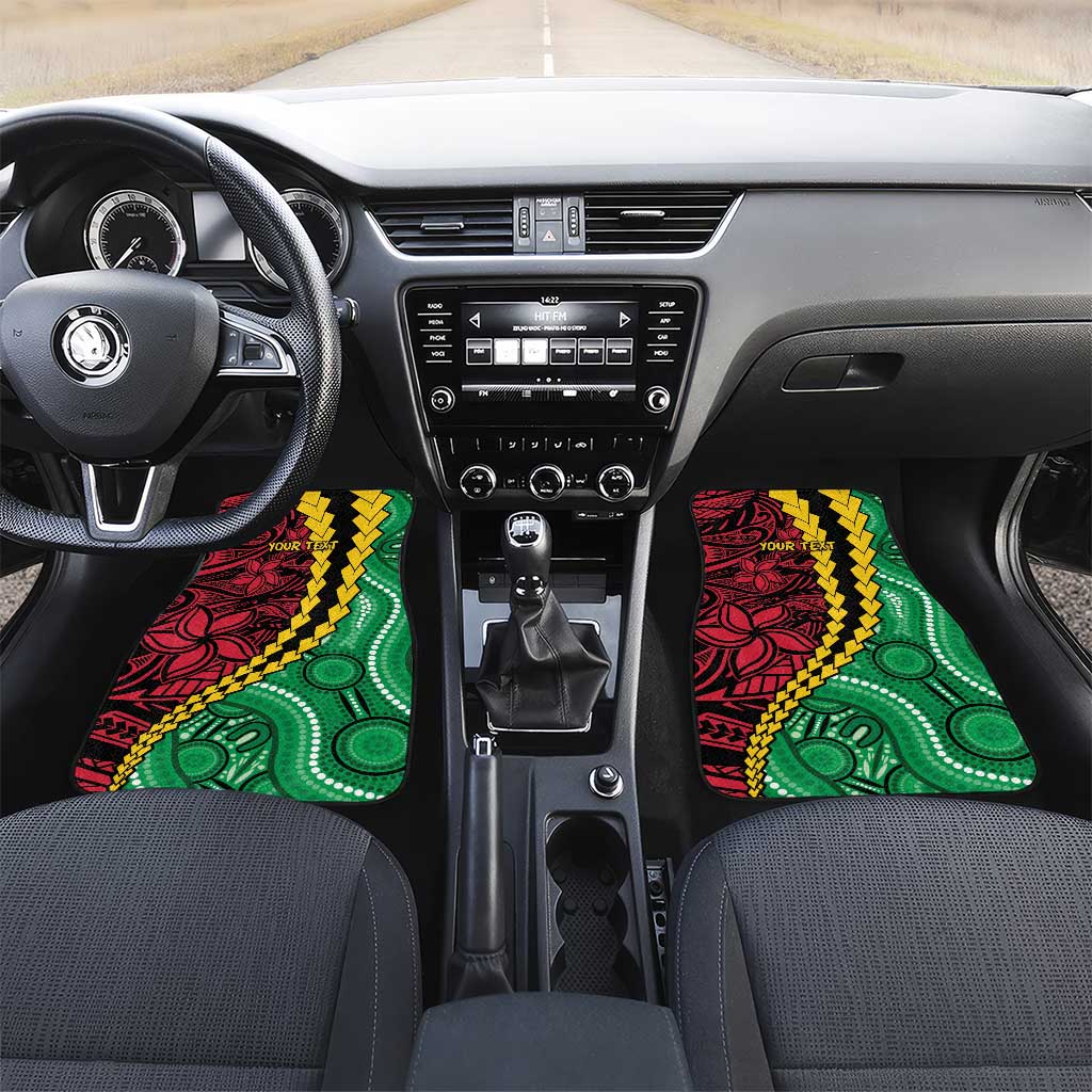 Vanuatu Personalized Tribal Car Mats Aboriginal Inspired Mix Style - Polynesian Pride
