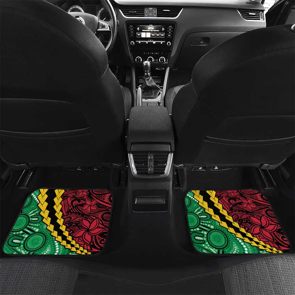 Vanuatu Personalized Tribal Car Mats Aboriginal Inspired Mix Style - Polynesian Pride