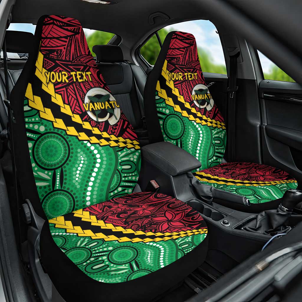 Vanuatu Personalized Tribal Car Seat Cover Aboriginal Inspired Mix Style - Polynesian Pride