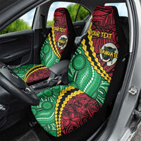 Vanuatu Personalized Tribal Car Seat Cover Aboriginal Inspired Mix Style - Polynesian Pride
