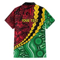 Vanuatu Personalized Tribal Family Matching Summer Maxi Dress and Hawaiian Shirt Aboriginal Inspired Mix Style LT7 - Polynesian Pride