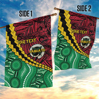Vanuatu Personalized Tribal Garden Flag Aboriginal Inspired Mix Style - Polynesian Pride