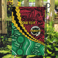 Vanuatu Personalized Tribal Garden Flag Aboriginal Inspired Mix Style - Polynesian Pride