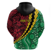 Vanuatu Personalized Tribal Hoodie Aboriginal Inspired Mix Style LT7 - Polynesian Pride