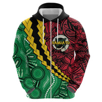 Vanuatu Personalized Tribal Hoodie Aboriginal Inspired Mix Style LT7 - Polynesian Pride