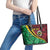 Vanuatu Personalized Tribal Leather Tote Bag Aboriginal Inspired Mix Style - Polynesian Pride
