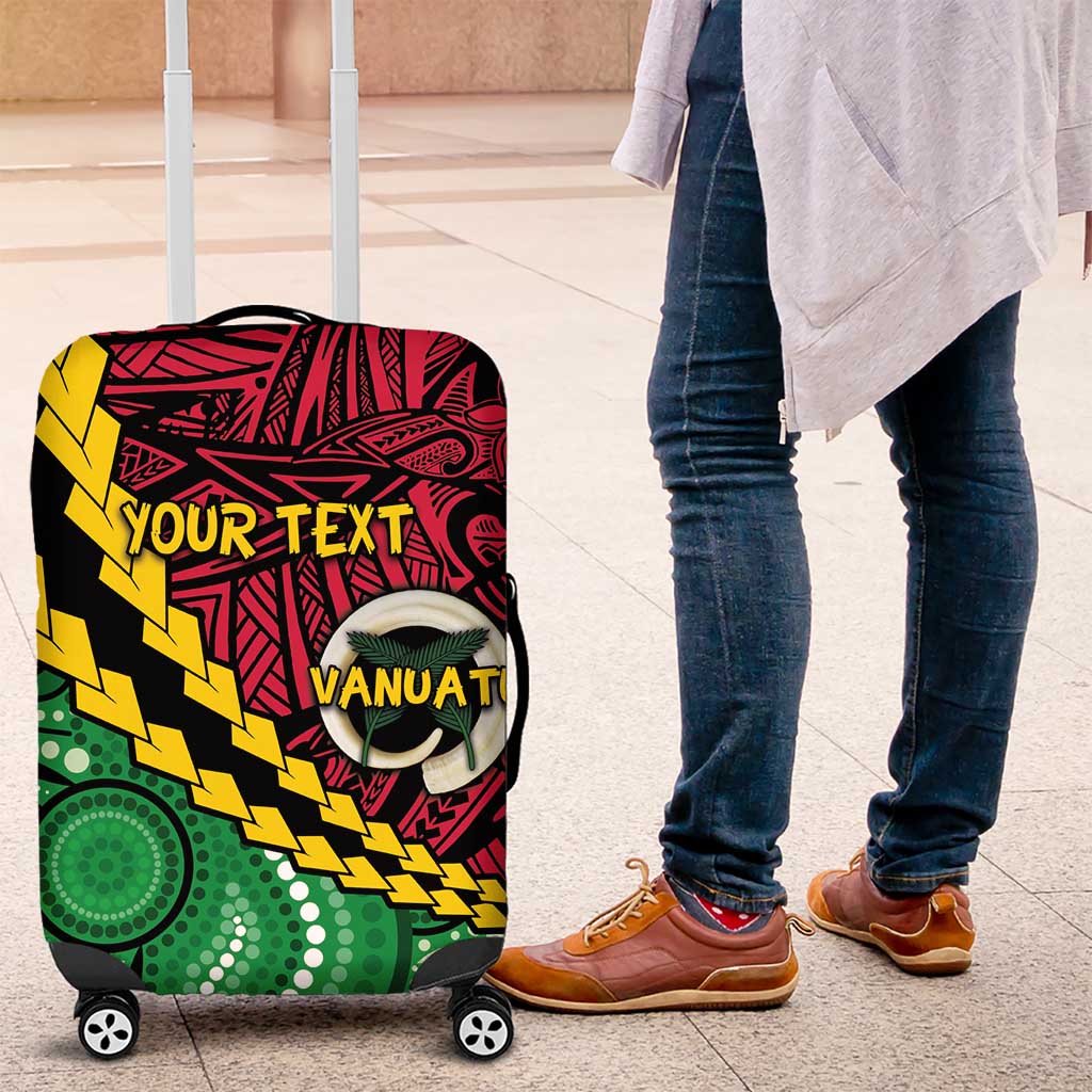 Vanuatu Personalized Tribal Luggage Cover Aboriginal Inspired Mix Style - Polynesian Pride
