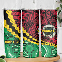 Vanuatu Personalized Tribal Skinny Tumbler Aboriginal Inspired Mix Style LT7 - Polynesian Pride