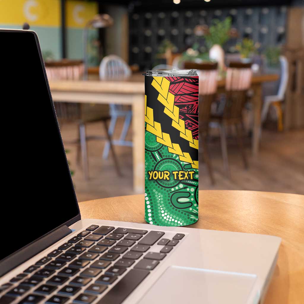 Vanuatu Personalized Tribal Skinny Tumbler Aboriginal Inspired Mix Style LT7 - Polynesian Pride