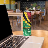 Vanuatu Personalized Tribal Skinny Tumbler Aboriginal Inspired Mix Style LT7 - Polynesian Pride