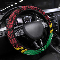 Vanuatu Tribal Steering Wheel Cover Aboriginal Inspired Mix Style - Polynesian Pride