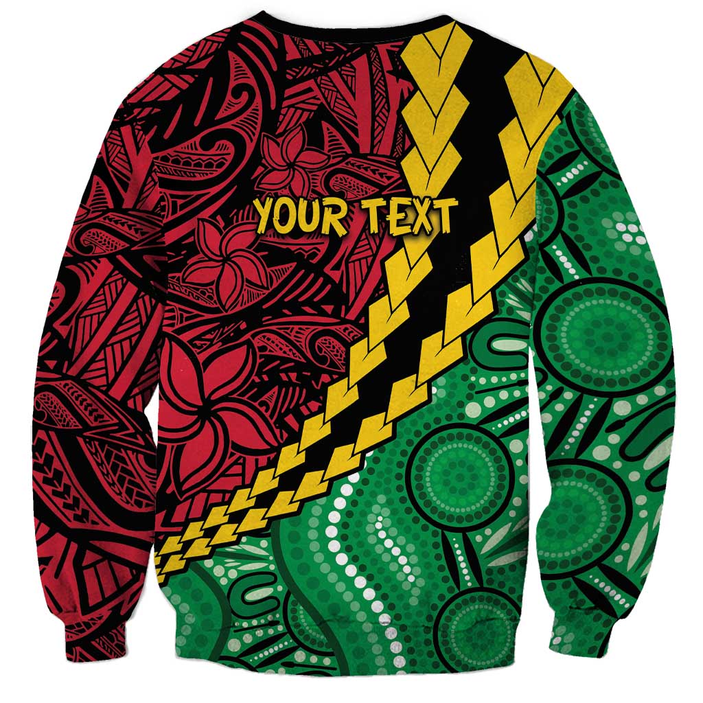 Vanuatu Personalized Tribal Sweatshirt Aboriginal Inspired Mix Style LT7 - Polynesian Pride