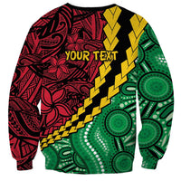 Vanuatu Personalized Tribal Sweatshirt Aboriginal Inspired Mix Style LT7 - Polynesian Pride