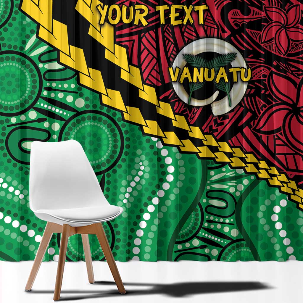Vanuatu Personalized Tribal Window Curtain Aboriginal Inspired Mix Style - Polynesian Pride