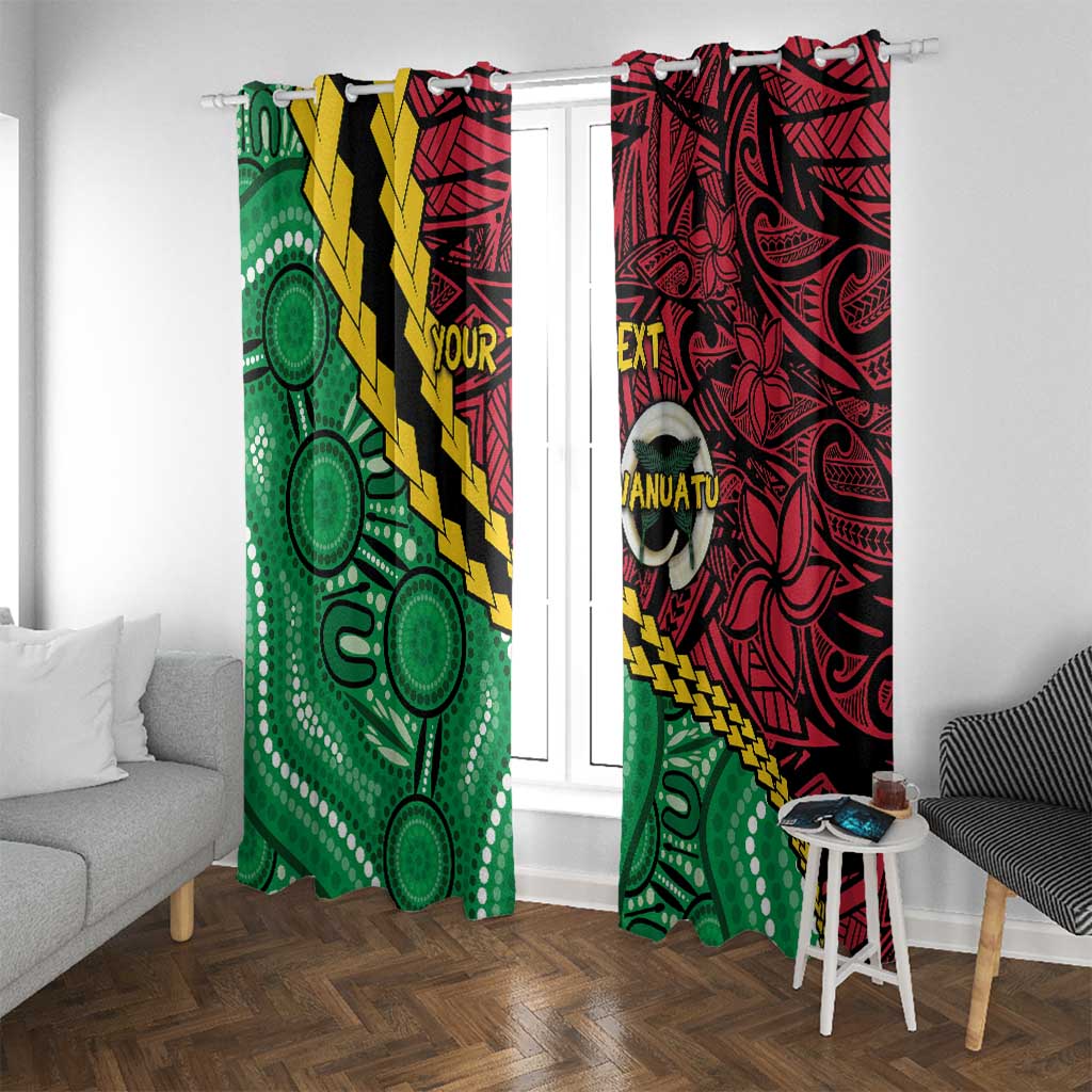 Vanuatu Personalized Tribal Window Curtain Aboriginal Inspired Mix Style - Polynesian Pride