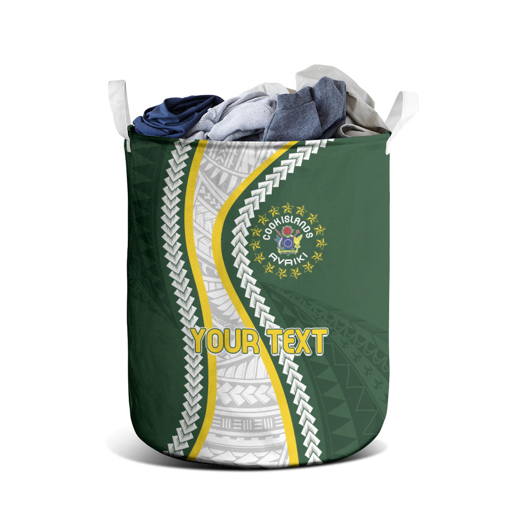 Cook Islands Rugby Personalized Avaiki Laundry Basket GO Kuki
