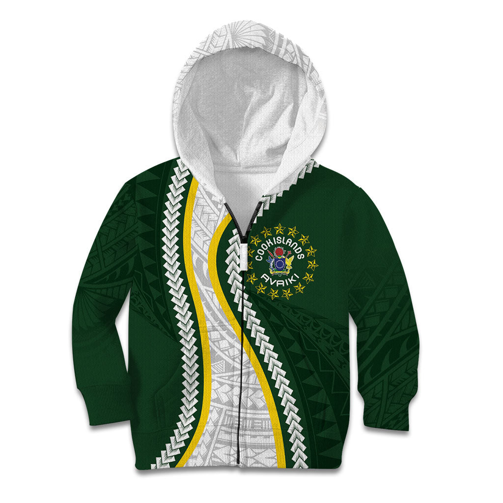 Cook Islands Rugby Personalized Avaiki Kid Hoodie GO Kuki