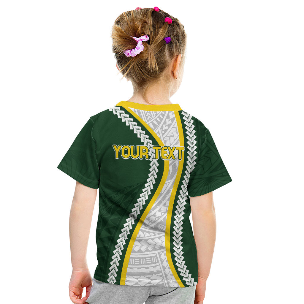 Cook Islands Rugby Personalized Avaiki Kid T Shirt GO Kuki