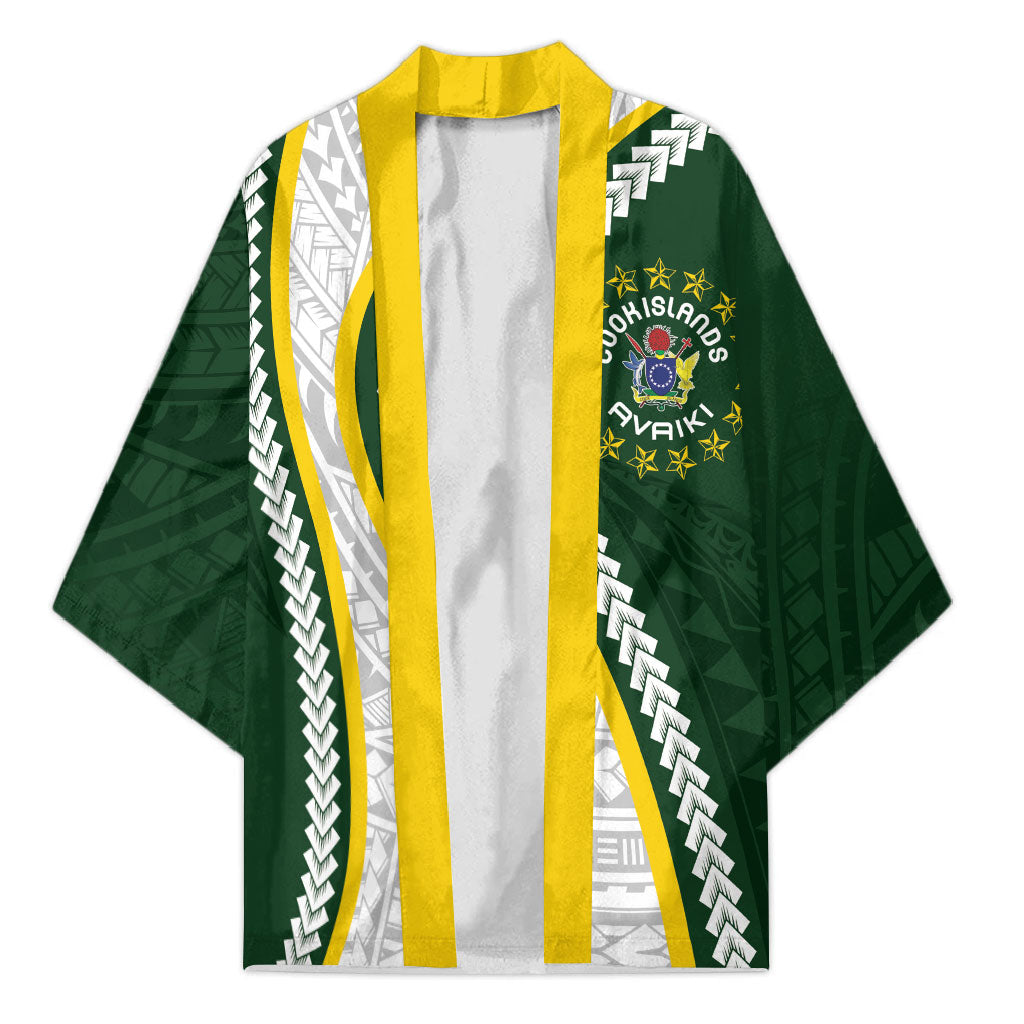 Cook Islands Rugby Personalized Avaiki Kimono GO Kuki