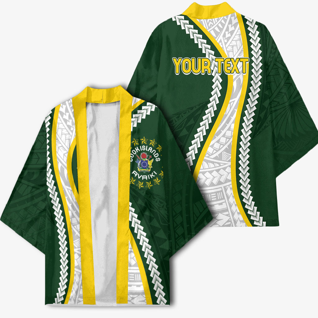 Cook Islands Rugby Personalized Avaiki Kimono GO Kuki