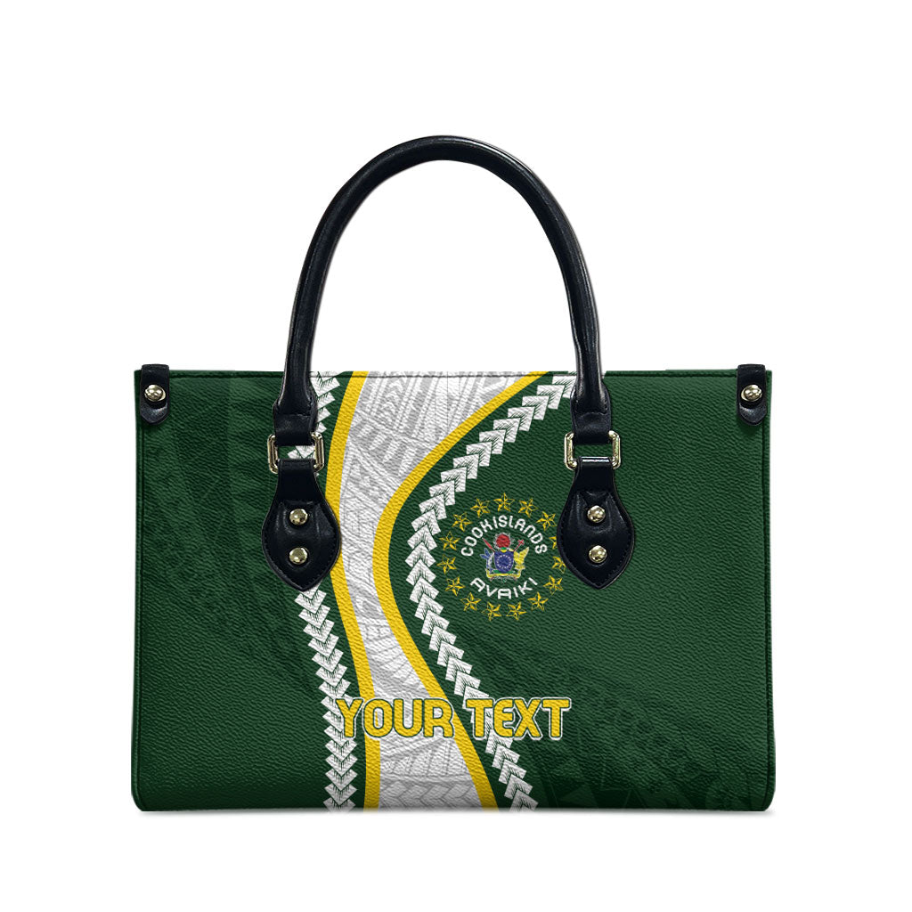 Cook Islands Rugby Personalized Avaiki Leather Bag GO Kuki