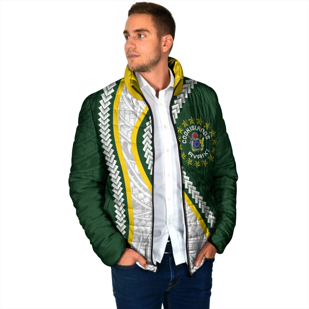 Cook Islands Rugby Personalized Avaiki Padded Jacket GO Kuki