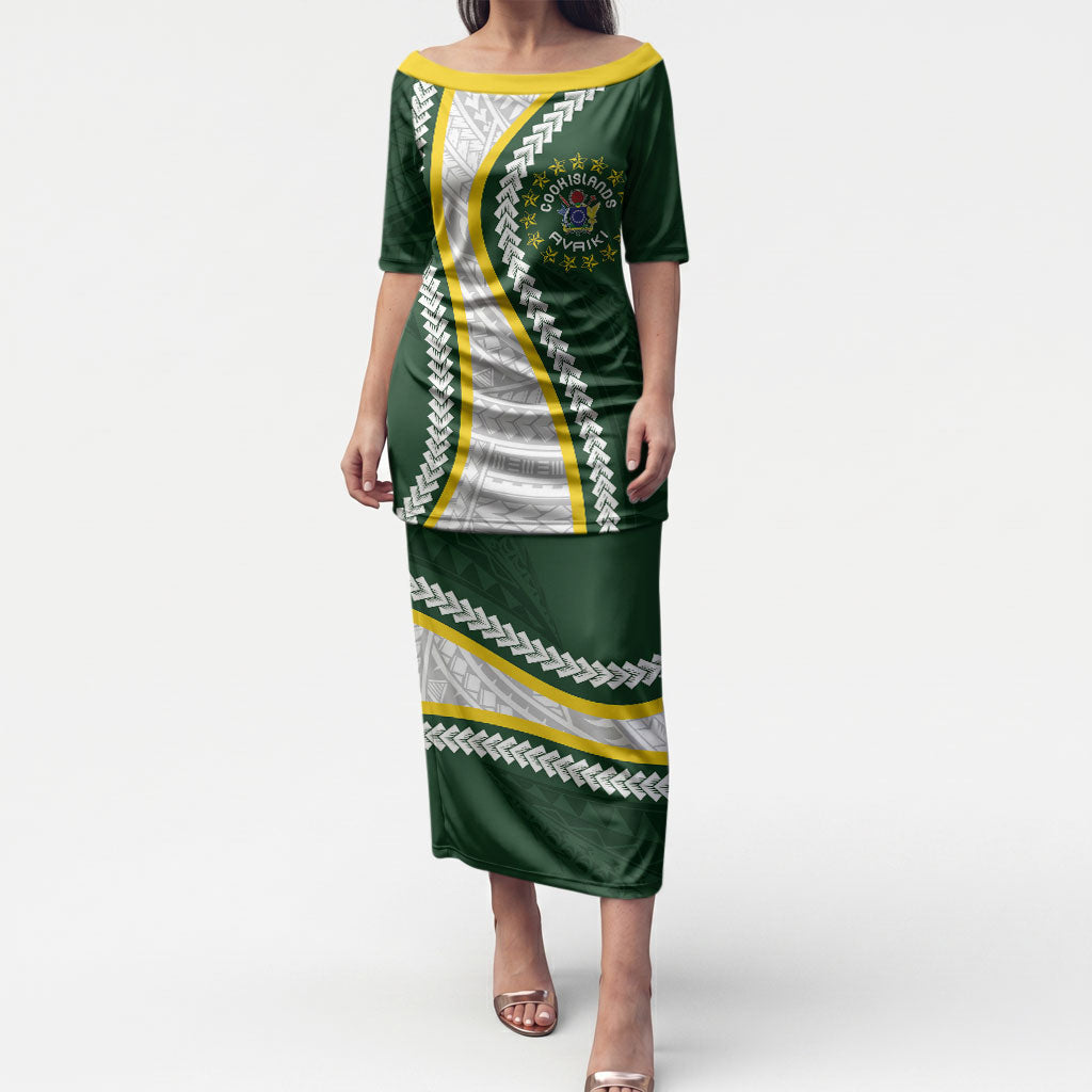 Cook Islands Rugby Personalized Avaiki Puletasi GO Kuki
