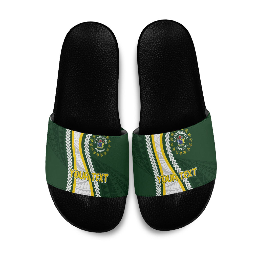 Cook Islands Rugby Personalized Avaiki Slide Sandals GO Kuki